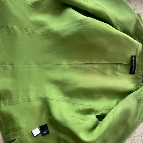Dana Buckman Size 4 Lime Green Blazer - Picture 2 of 6